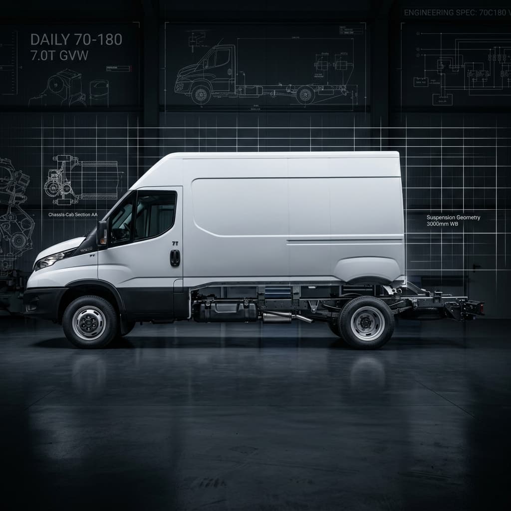 IVECO DAILY technical schematic for campervan conversion