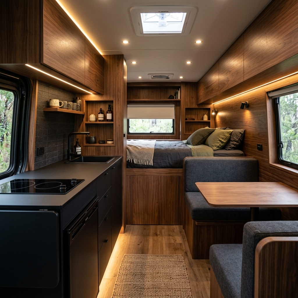 Van interior background